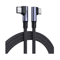 Cáp sạc USB 2.0 Type-C to Type-C  Ugreen 70698 bẻ góc 2 đầu 90 độ vuông góc  2M - Hàng chính hãng