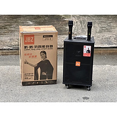 Loa kéo JBZ J10-3 - Loa kéo di động bass 2.5 tấc - Kèm 2 micro không dây - Loa kẹo kéo xách tay du lịch - Đầy đủ kết nối bluetooth, AUX, USB, SD card - Thiết kế sang trọng, âm thanh sống động - Hàng chính hãng
