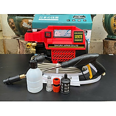 MÁY RỬA XE SK9070 ,CÓ CHỈNH ÁP,TẶNG KÈM BÌNH TẠO BỌT - Bảo Hành 12 tháng