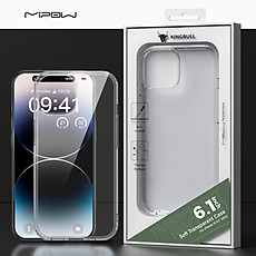 Ốp Lưng Trong Suốt Silicon TPU Cho iPhone 15 / iPhone 15 Plus/ iPhone 15 Pro/ iPhone 15 ProMax MIPOW SOFT TRANSPARENT CASE Chống Ố Vàng_ Hàng chính hãng