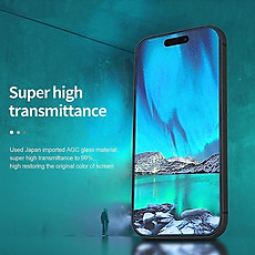 Dán kính cường lực cho iPhone 15 Pro, Iphone 15, iPhone 15 Plus, iPhone 15 Pro Max Nillkin Amazing H+ Pro (mỏng 0.2 mm, vát cạnh, chống trầy, chống va đập - Hàng chính hãng