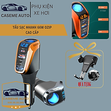 Tẩu Sạc Ô Tô Công Nghệ Mới Ozio, Củ Sạc Trên Ô Tô Chip Thông Minh An Toàn - Hàng Nhập Khẩu