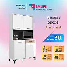 Tủ nhà bếp gia đình bằng gỗ MDF kết cấu chắc chắn SMLIFE Dekogi