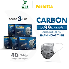 - Khẩu Trang Carbon Hoạt Tính Chất Lượng Cao, Khử Mùi, Chống Bụi Mịn, Màu Xám Xanh, 4 Lớp, Bảo Vệ Tối Ưu, Đóng Gói Từng Cái - (40 cái/hộp)