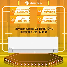 Máy lạnh Casper 2.5 HP SC-24FS33 - Hàng Chính Hãng - Chỉ Giao Hồ Chí Minh