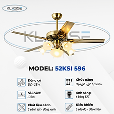Quạt chùm đèn Klasse 52KSI 596 Hàng chính hãng