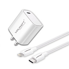 Củ sạc nhanh Volwatt GE-20P-C-M GaN 20W Fast Charger - Hàng Chính Hãng Full Box