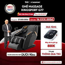 Ghế massage KINGSPORT G77 New màu sắc hiện đại, tích hợp điều khiển bằng giọng nói, khung ghế rộng rãi và thoải mái