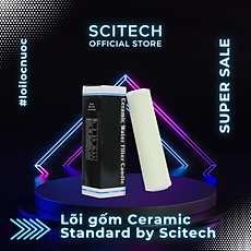 Lõi Gốm Ceramic Standard 10 inch by Scitech - Lõi số 1 máy lọc nước Nano/UF/RO (Dùng thay thế lõi PP) - Hàng chính hãng
