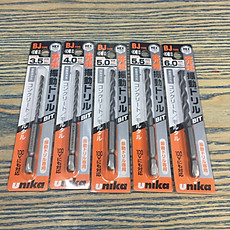 Combo 5 mũi khoan bê tông đuôi lục giác Unika (BJ3.5-BJ6.0)
