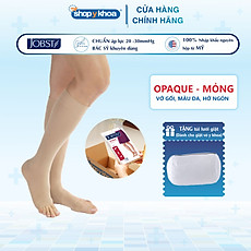 Vớ y khoa JOBST Opaque - Mỏng Hỗ Trợ Điều Trị giãn tĩnh mạch chân, 20-30 mmHg (vớ gối, màu da) (tất y khoa)