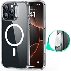 Ốp lưng sạc từ tính ESR HaloLock Classic Hybrid Case (Camera Control) cho Iphone 16 Pro max, 16 Pro có nút điều khiển Camera_ Hàng Chính Hãng