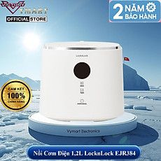 Nồi Cơm Điện Lock&Lock Bianco Nemo Rice Cooker 1.2L EJR384IVY  6 Chế Độ, Giữ Ấm 24h, màn hình LCD - Hàng Chính Hãng