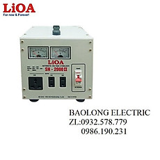 ỔN ÁP LIOA SH 2000II 2KVA,BIẾN THẾ ĐIỆN 220V XUỐNG 110V DẢI ĐIỆN 150V-250V