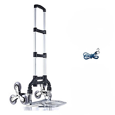 Xe đẩy hàng gấp gọn leo cầu thang 6 bánh, xe kéo hàng gấp gọn gia đình đa năng giá rẻ