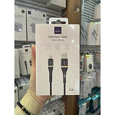 Cáp Wiwu Elite Data Cable ED-102 Dành Cho Giao Diện USB Sang Micro USB Chống Kéo, Không Cuộn Dây, Bền - Hàng Chính Hãng