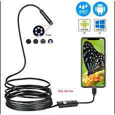 Khám Phá Mọi Ngóc Ngách Với Kamera Nội Soi Cắm Điện -Thoại 3in1 6 LED Dài 2m Cao Cấp