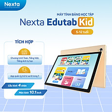 Máy tính bảng học tập thông minh Nexta Edutab Kid cho bé từ 5-8 tuổi - quản lý thời gian cho trẻ - 1 đổi 1 trong vòng 30 ngày, bảo hành 12 tháng