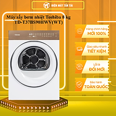 Máy sấy bơm nhiệt Toshiba 8 kg TD-T37BS90HWV(WT) - HÀNG CHÍNH HÃNG - CHỈ GIAO HCM