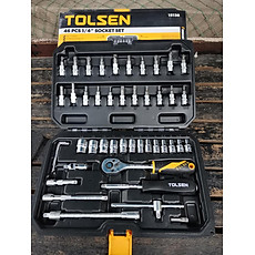 Bộ Tuýp + Vít 1/4 Inch 46 Món Tolsen 15138
