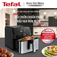 Nồi chiên không dầu điện tử Tefal EY855D68 EasyFry Mega Hàng chính hãng