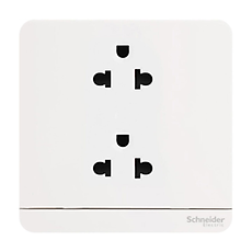 Bộ ổ cắm đôi 3 chấu màu trắng – AvatarOn