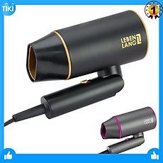 Lebenlang - Máy sấy tóc gấp gọn, 2 chiều nóng lạnh với công suất 2100W, chống xơ rối tóc, model LBH3088G - hàng chính hãng