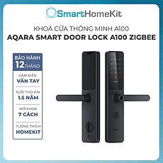 Khoá vân tay Aqara A100 Smart Lock Global Version - Hỗ trợ mở cửa bằng HomeKey, Tích hợp 7 cách mở, Lõi bảo mật Class C, phiên bản Quốc Tế, Hàng Chính Hãng