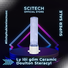 Ly lõi gốm Ceramic Doulton Steracyl 10 inch kèm 2 co nối (Không bao gồm lõi gốm, vòi, bộ cấp nước đầu nguồn) - Hàng chính hãng