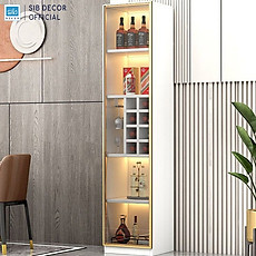Tủ Vang Trưng Bày Cánh Kính Hiện Đại Cho Phòng Khách, Phòng Ăn Thương Hiệu SIB Decor TR04