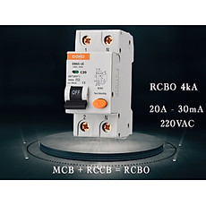Cầu Dao Chống Giật 2 Pha Dobo Electric Korea (20A - 30mA) - Trắng