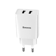 Dock sạc nhanh Baseus 10.5W vỏ nhựa PC cao cấp Dual USB an toàn tuyệt đối cho thiết bị sạc ( 2 màu ) - Hàng chính hãng