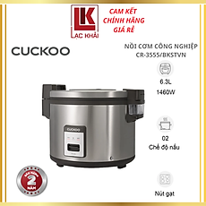 Nồi cơm điện công nghiệp 6,3L Cuckoo CR-3555 - Hàng chính hãng, Bảo hành 24 tháng