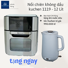 Nồi Chiên Không Dầu - 1119 KUCHEN ĐỨC - 12 Lít - Hàng chính hãng