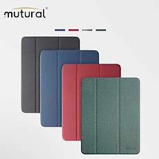 Bao Da cho iPad A16 / Gen 10 / Gen 11 / Pro 11) Mutural Chính Hãng – Chống Sốc, Kèm Khay Đựng Bút - Hàng nhập khẩu