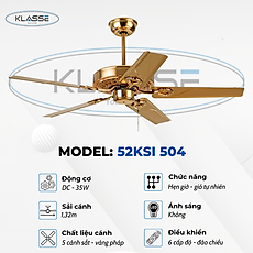 Quạt trần không đèn Klasse 52KSI 504 Hàng chính hãng