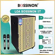 Loa kéo công suất lớn bass 50 đơn Bossinon W-AM5579AK- CÔNG SUẤT 1.200W- Hàng Chính Hãng