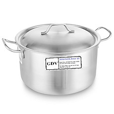 Nồi Luộc Gà GDV Vung Inox Đáy Từ Dùng Mọi Bếp Size 30cm - Hàng Chính Hãng