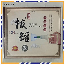 Bộ giác hơi không lửa 24 ly, Bộ giác hơi 24 cốc loại tốt - Hàng Chính Hãng [Được đồng kiểm]