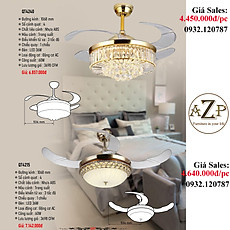 AZP - ĐÈN QUẠT TRẦN / ĐÈN TRANG TRÍ / ĐÈN PHÒNG KHÁCH / PHÒNG NGỦ AZP-QT4215 / QT4240 phong cách đương đại, hàng nhập khẩu AZP