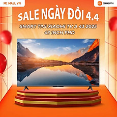 Smart Tivi Xiaomi TV A43" FUD 2025 - 43 Inch - Hàng Chính Hãng, Bảo Hành 24 Tháng