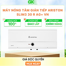 MÁY NÓNG TẮM GIÁN TIẾP ARISTON 30 lít SLIM3 30 R AG+ VN - HÀNG CHÍNH HÃNG - CHỈ GIAO HCM