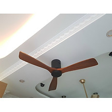 quạt trần trang trí loại I - cánh gỗ tự nhiên - sang trọng cho chung cư, phòng khách, khách sạn, quán cafe, sapa