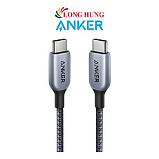 Cáp USB Type-C to Type-C Anker 765 Nylon Cable 140W 0.9m A8865 - Hàng chính hãng