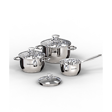 Bộ nồi inox 5 đáy Sunhouse SHG688 - Hàng Chính Hãng