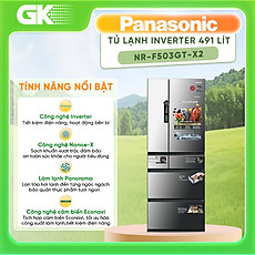 Tủ lạnh Panasonic Inverter 491 lít NR-F503GT-X2 (Hàng Chính Hãng)