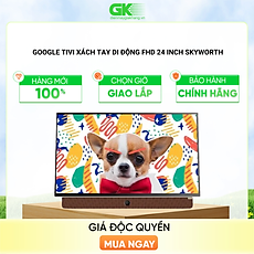 24P6300 - Google Tivi Xách Tay Di Động FHD 24 Inch Skyworth - Hàng Chính Hãng