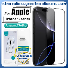 Kính cường lực dành cho iPhone 16 Pro Max, iPhone 16 Pro, iPhone 16 Plus, iPhone 16 full màn hình Amazing CP+ Pro Nillkin - Hàng Chính Hãng