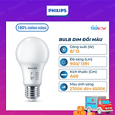 Bóng đèn Philips LED Bulb A60 DS FR DIM thay đổi nhiệt độ màu - Công suất (8W, 13W)