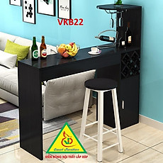 Quầy bar mini kết hợp tủ rượu VKB22 ( không kèm ghế) - Nội thất lắp ráp Viendong Adv